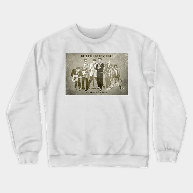 Killer Rock ‘N’ Roll - American Icons Crewneck Sweatshirt by PLAYDIGITAL2020